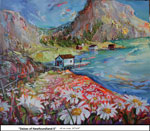 Daisis of Newfoundland-5, Oil on Canvas